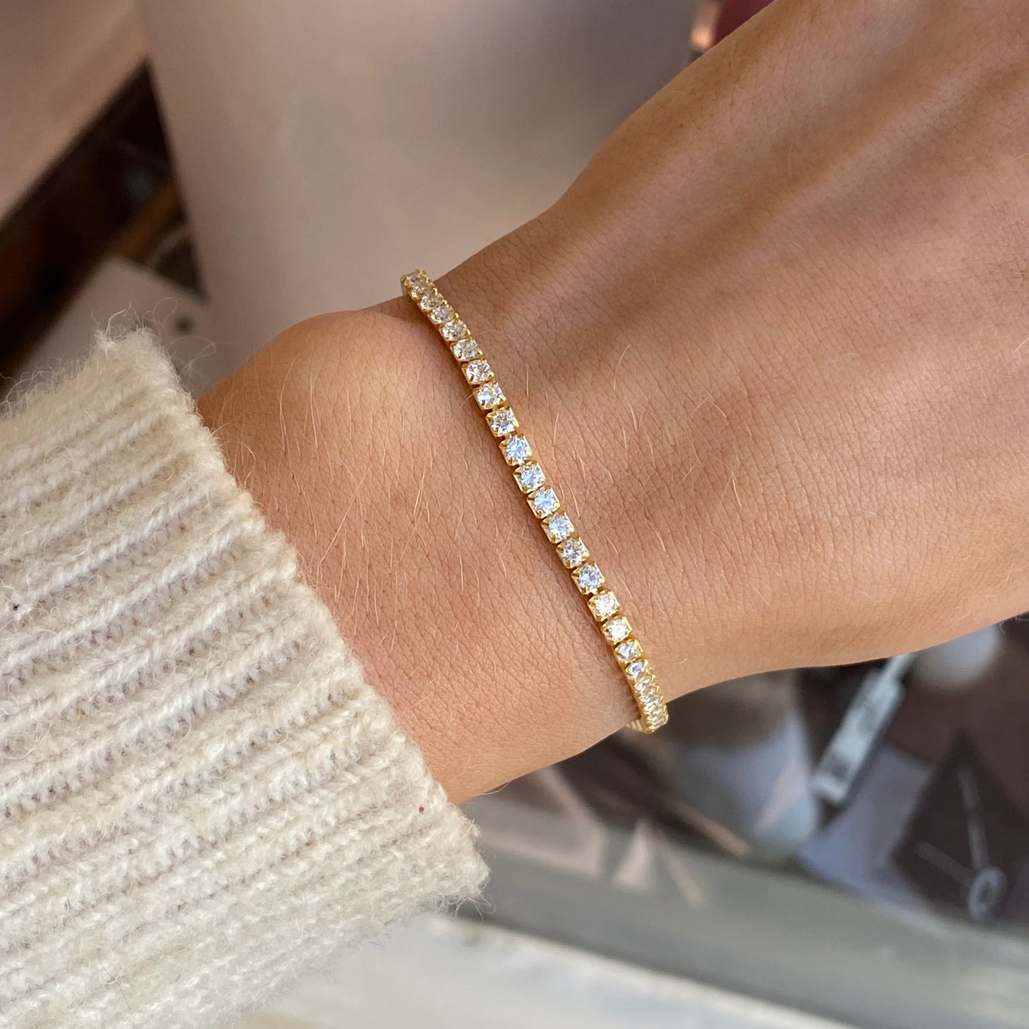 Sunshine 2.5mm CZ Tennis Bracelet | 16.5+4cm - John Ross Jewellers