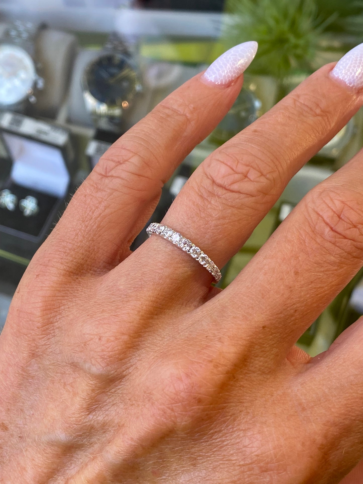 18ct Gold Diamond Eternity Ring 0.53ct | Graduated - John Ross Jewellers