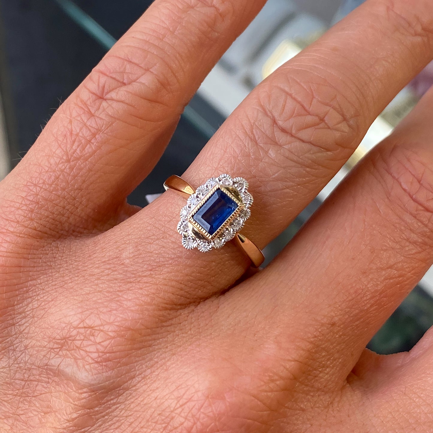 9ct Gold Sapphire & Diamond Ring - John Ross Jewellers