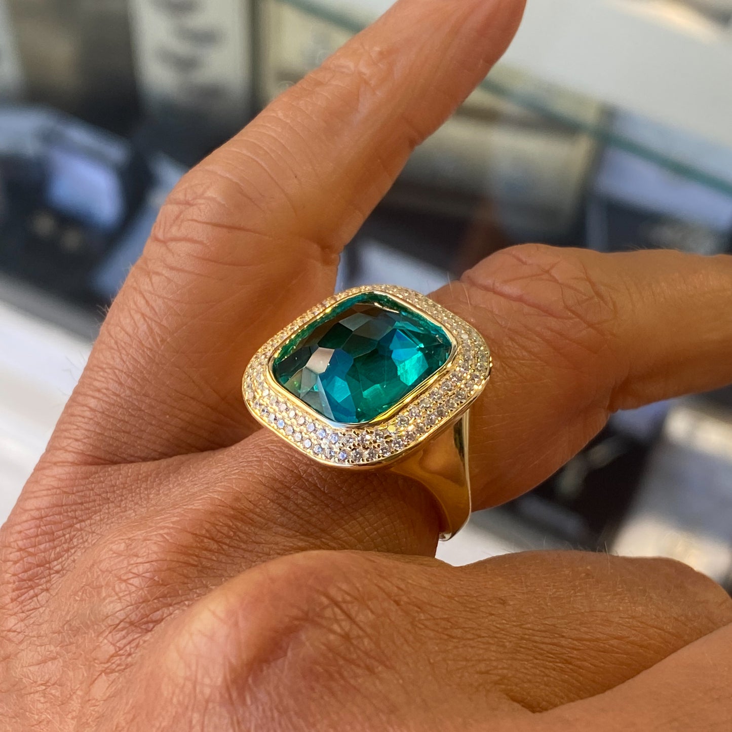 Sunshine Paraiba Statement Ring