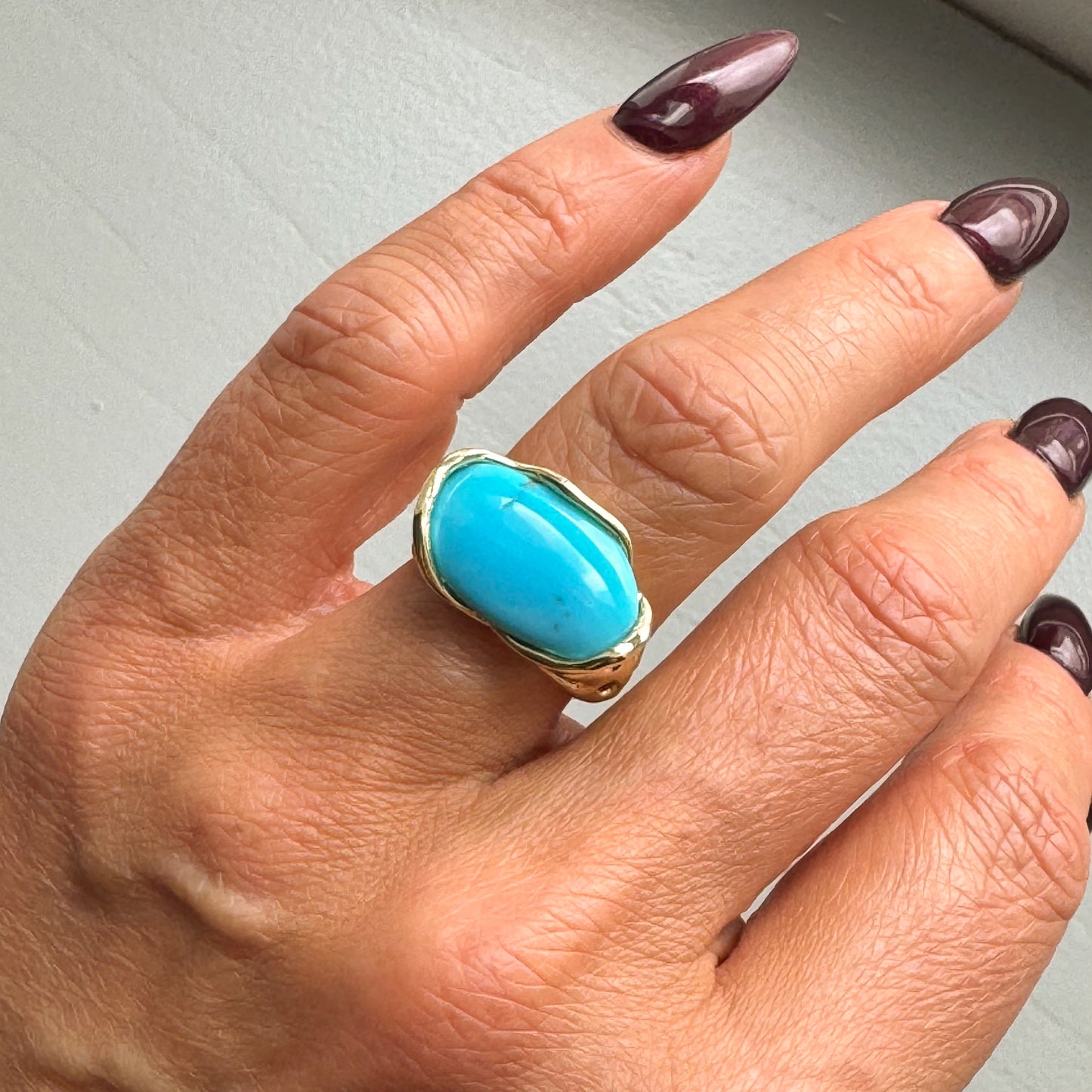 Turquoise Ring | Side to Side