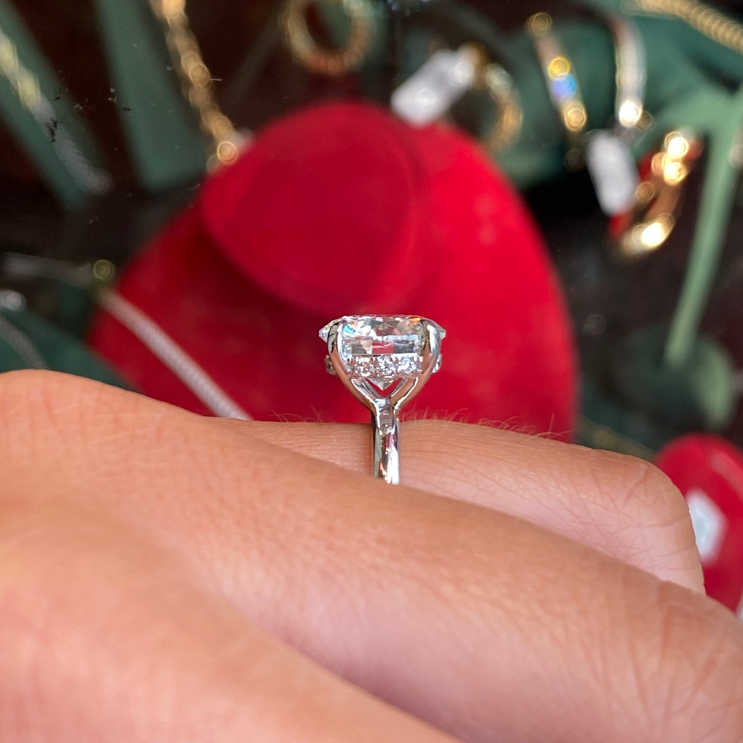 Platinum Solitaire Engagement Ring | 4.03ct Lab Certificated