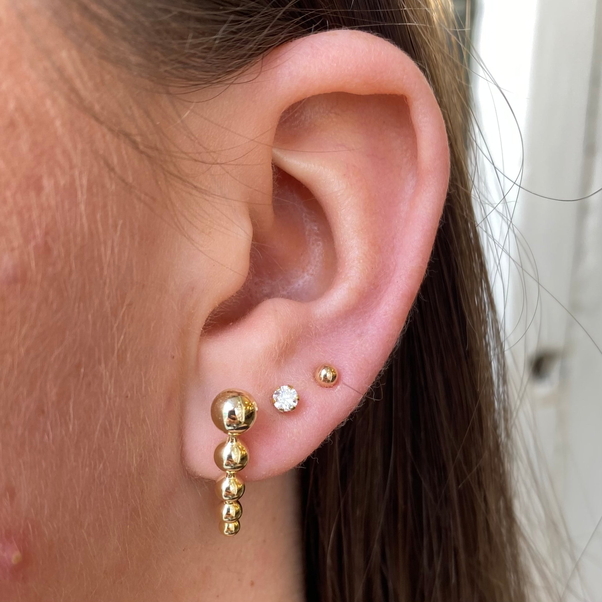 Sunshine Graduated Polkadot Drop Earrings - John Ross Jewellers