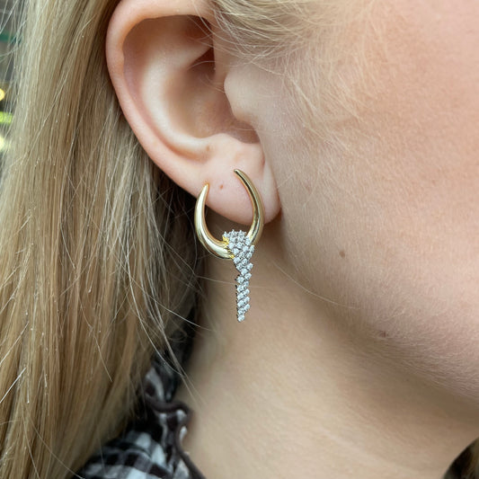 Sunshine Unique CZ Drop Earrings - John Ross Jewellers