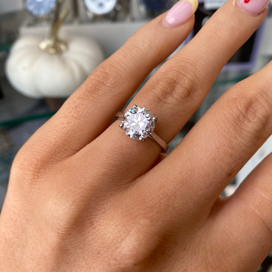 Platinum Solitaire Engagement Ring | Certificated Lab 2.75ct - John Ross Jewellers