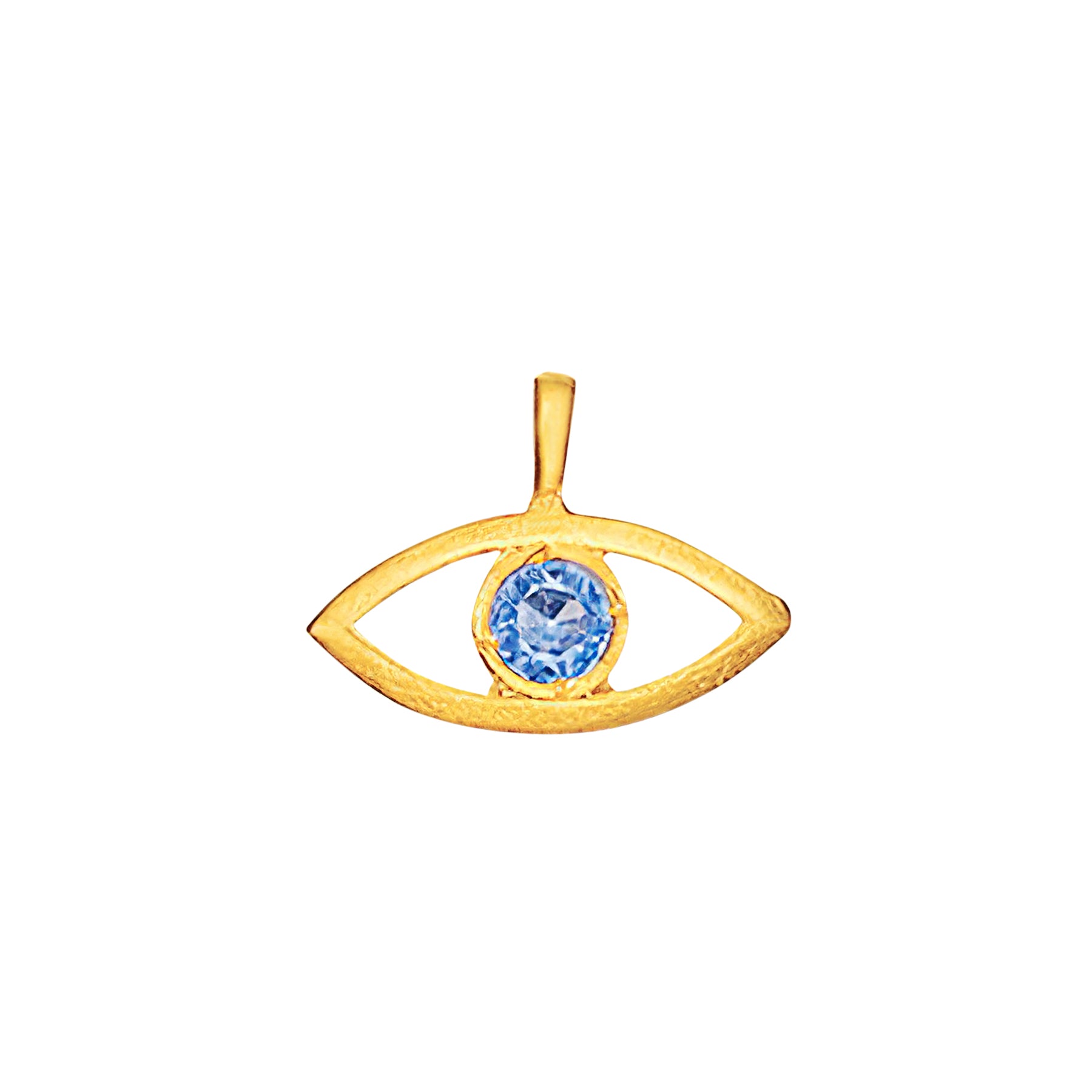 9ct Gold Darling Turquoise CZ Evil Eye Necklace - John Ross Jewellers
