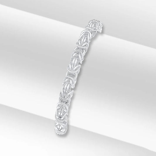 Silver Byzantine Bracelet - 8" - John Ross Jewellers