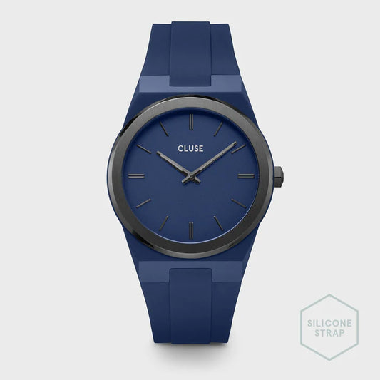 CLUSE Vigoureux Nylon Dark Blue/Grey - John Ross Jewellers
