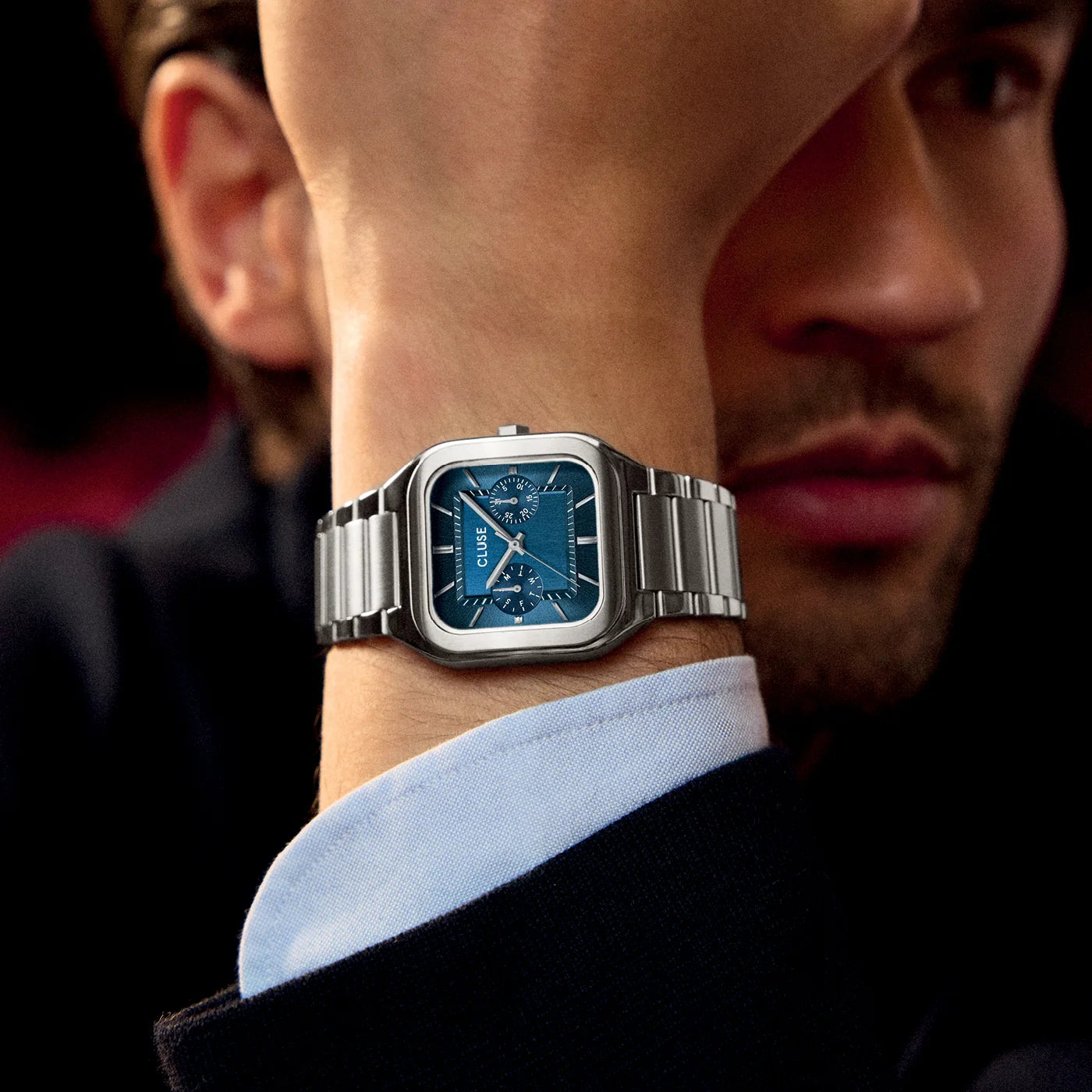 CLUSE Quadrus Multifunction Silver/Blue