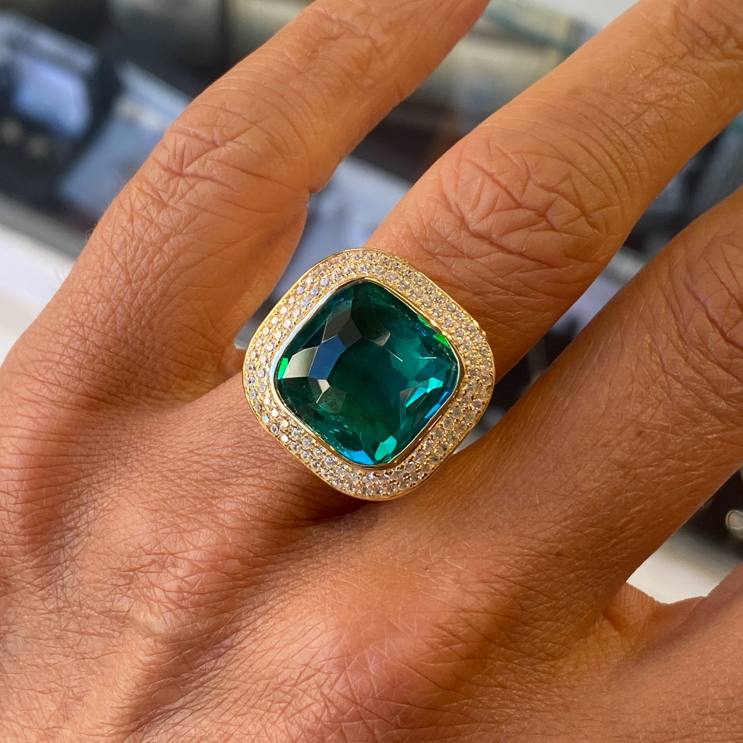 Sunshine Paraiba Statement Ring