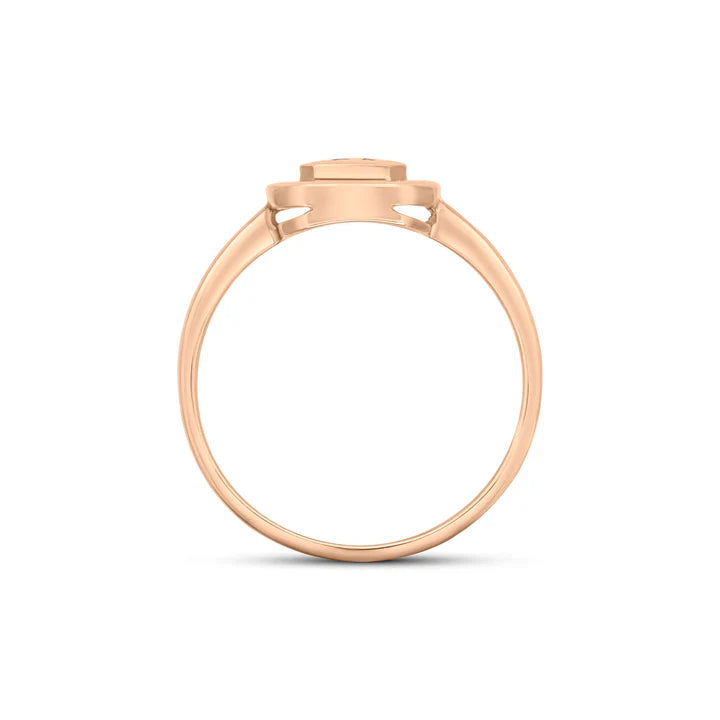 9ct Rose Gold Morganite & Diamond Ring - John Ross Jewellers