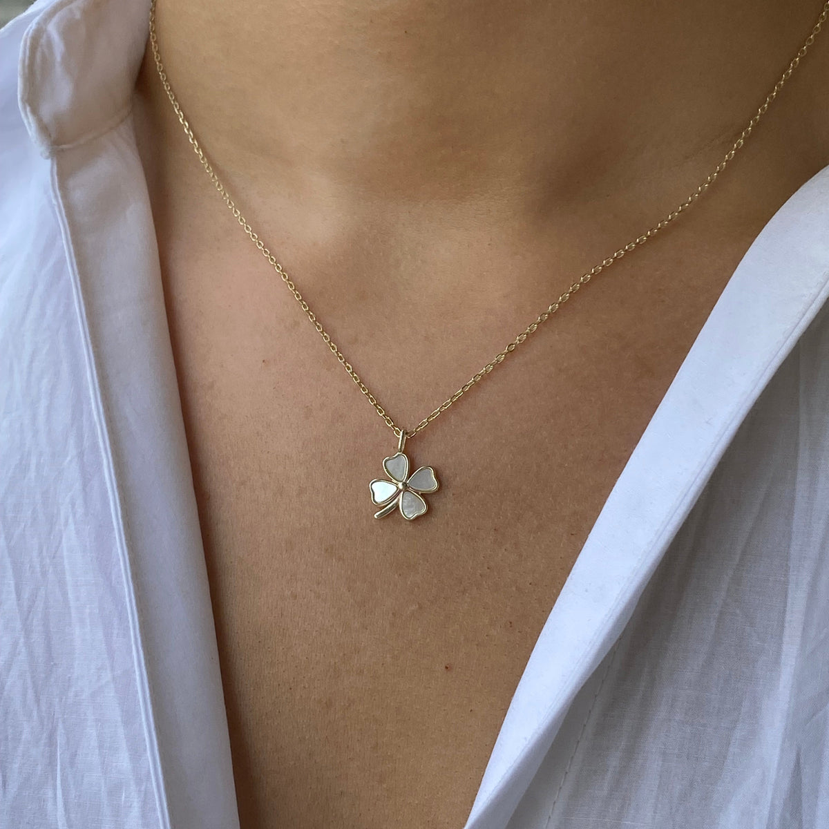 Sunshine Quatrefoil Necklace