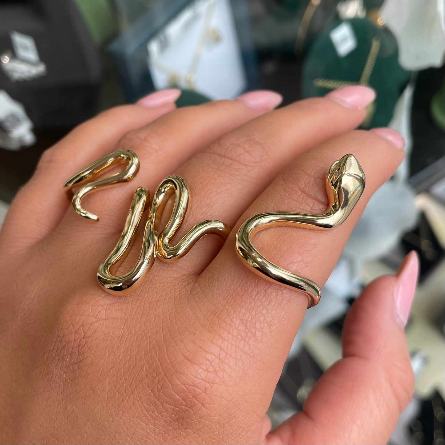Sunshine Serpent Hand Ring