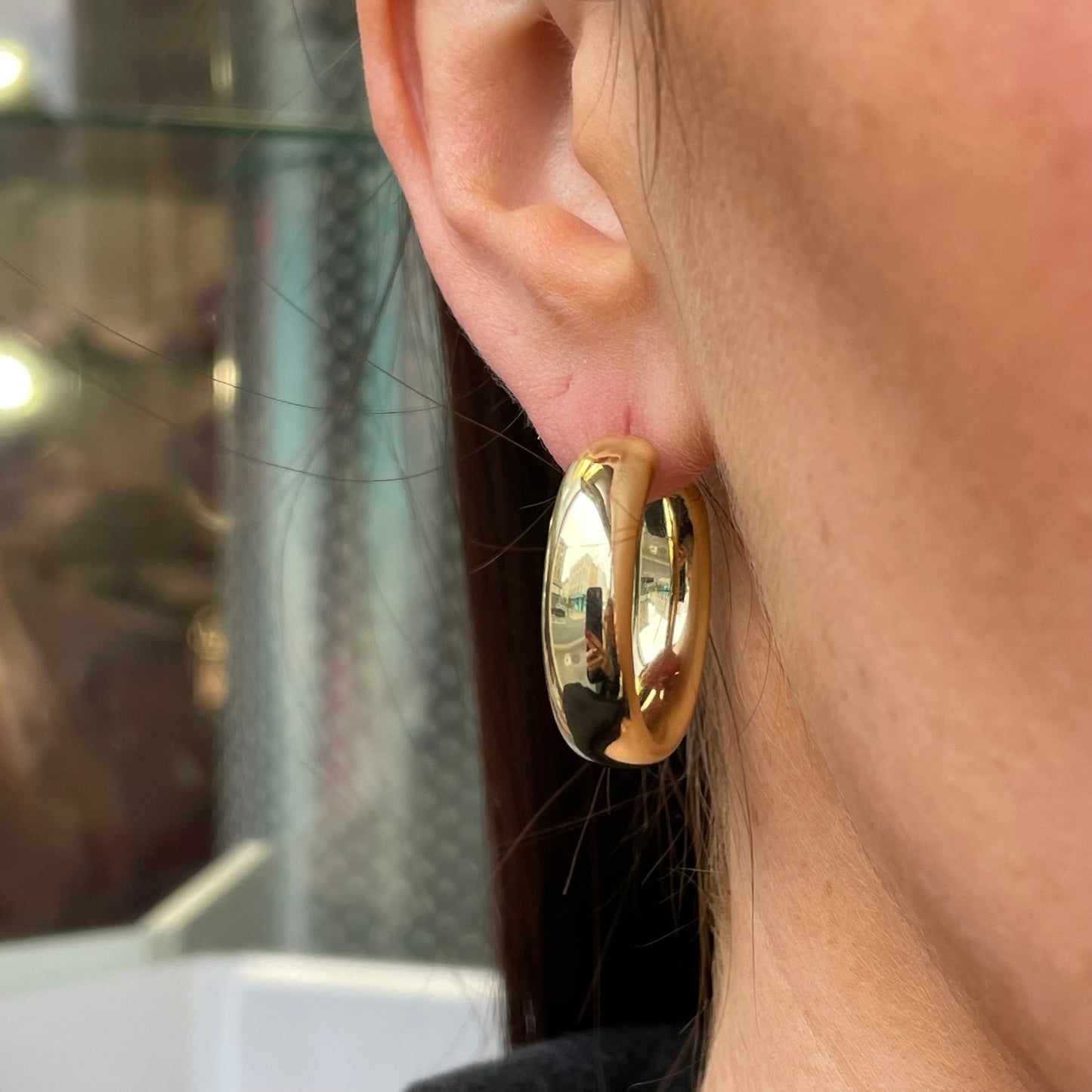 Sunshine Chunky Hoop Earrings - John Ross Jewellers