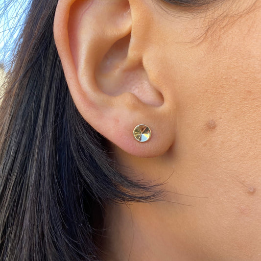 9ct Gold Domed Stud Earrings