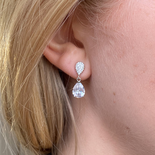 Silver Lyla Drop Earrings - John Ross Jewellers