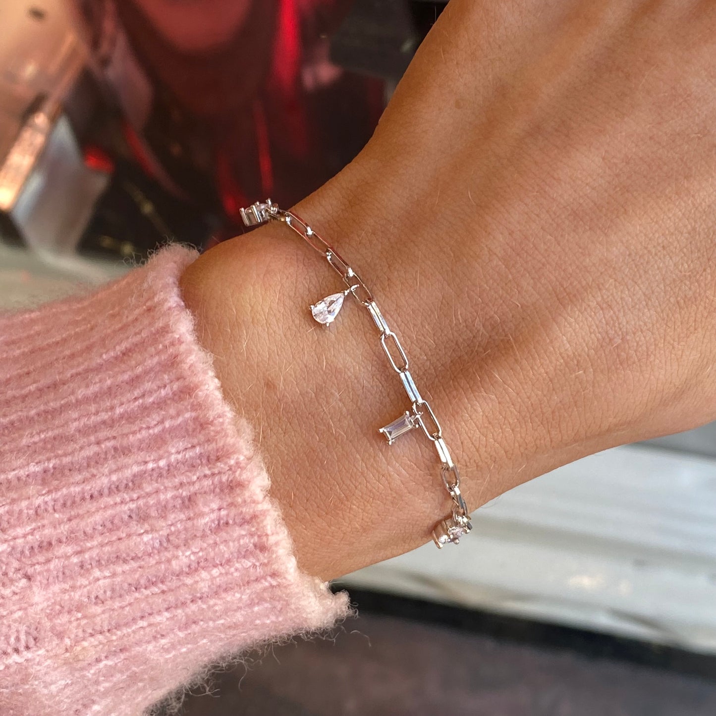 Silver CZ Drops Bracelet | 16+3cm - John Ross Jewellers