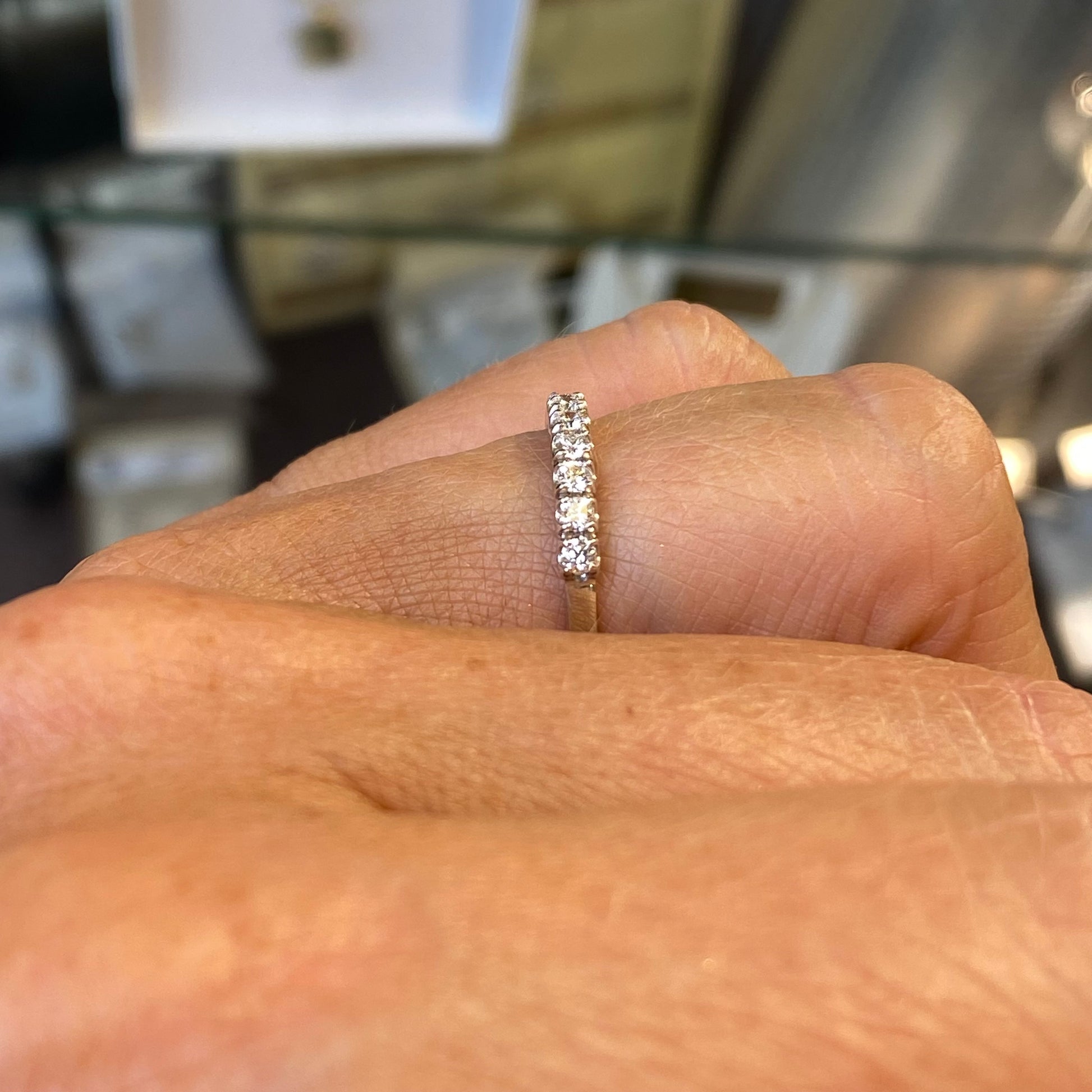 18ct White Gold Diamond Eternity Ring | 0.37ct - John Ross Jewellers