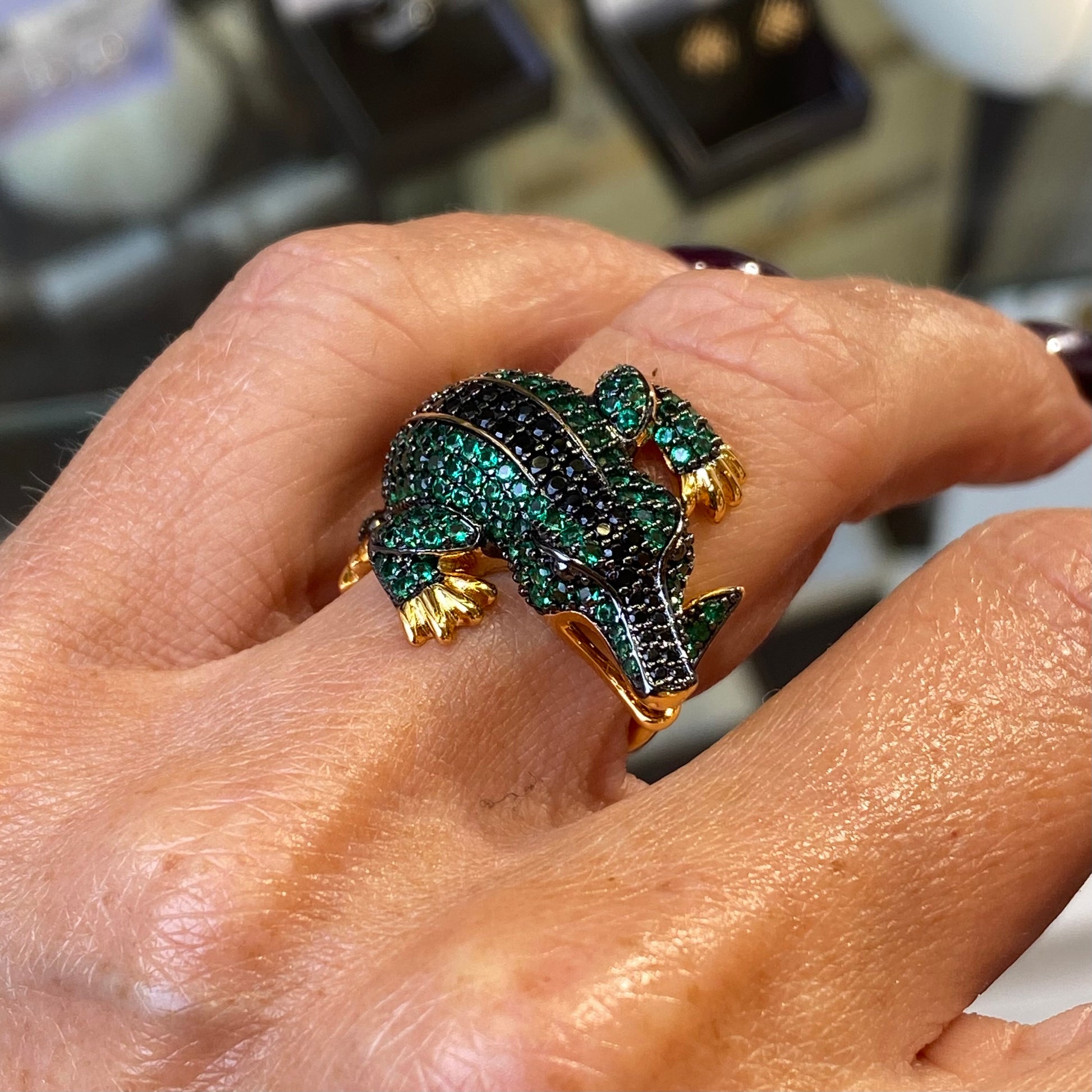 REBECCA Urban Jungle | Crocodile Ring - John Ross Jewellers