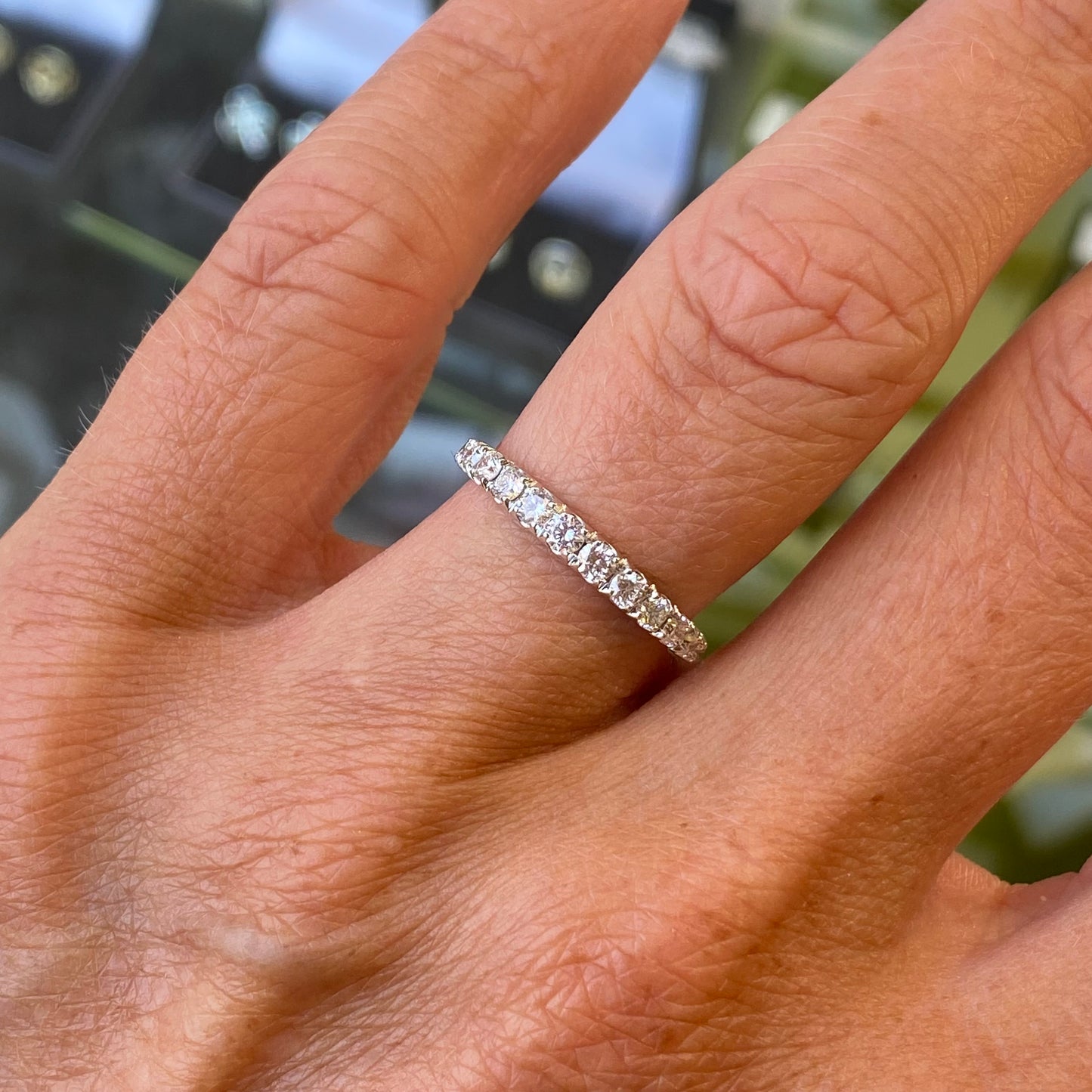 18ct Gold Diamond Eternity Ring 0.53ct | Graduated - John Ross Jewellers