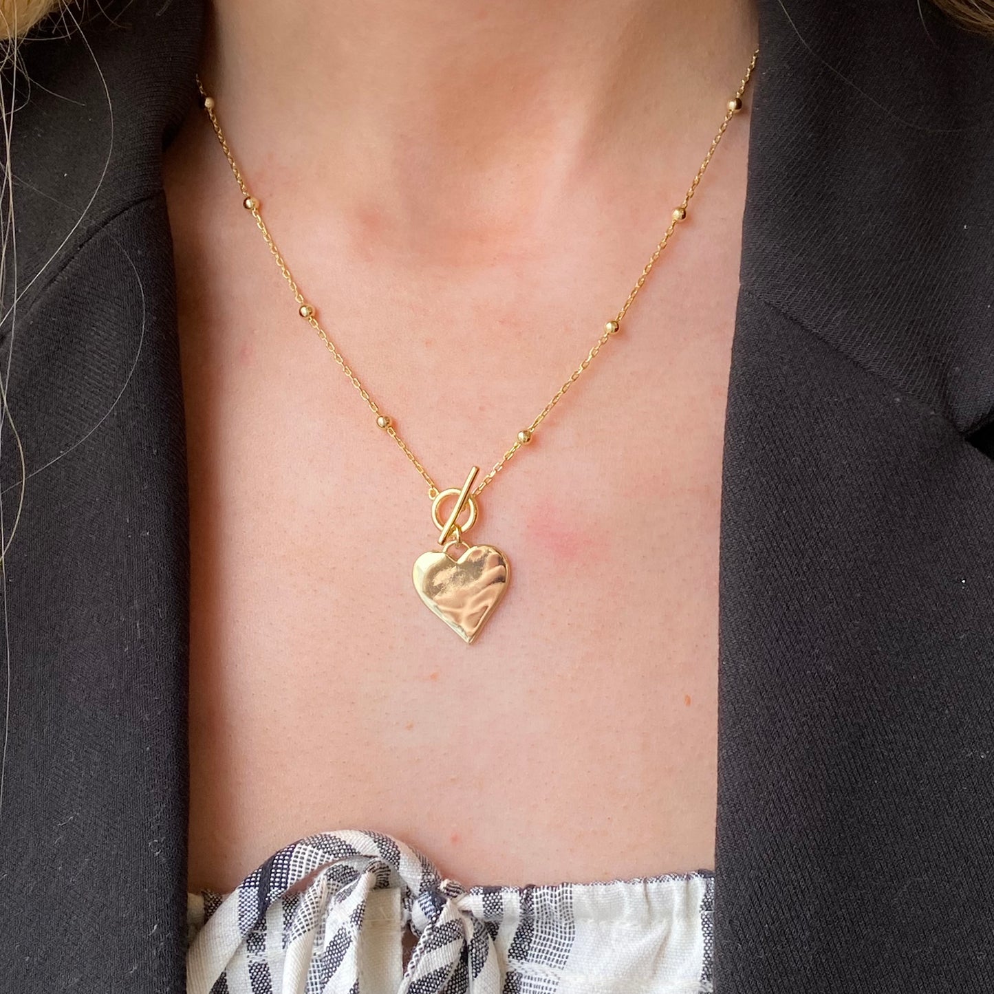 Sunshine Heart Disc Station Necklace - John Ross Jewellers