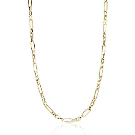 9ct Gold Modern Figaro Necklace