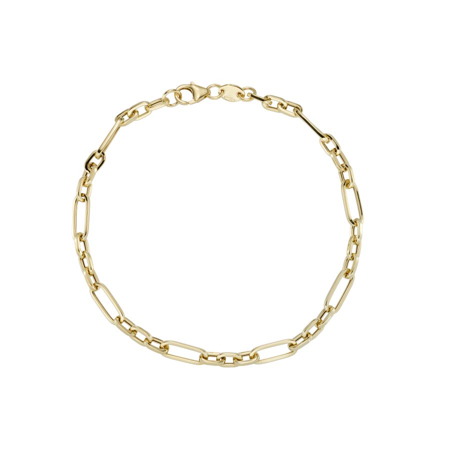 9ct Gold Modern Figaro Bracelet