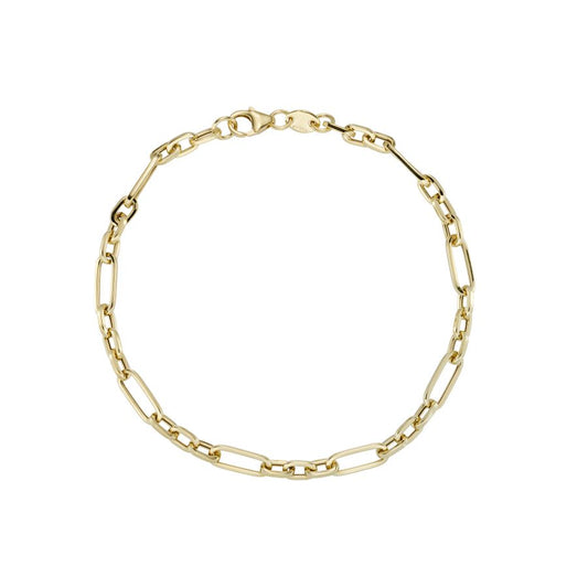 9ct Gold Modern Figaro Bracelet