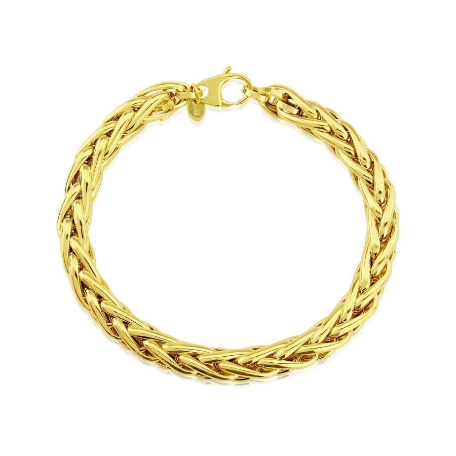 9ct Gold Chunky Palmier Bracelet