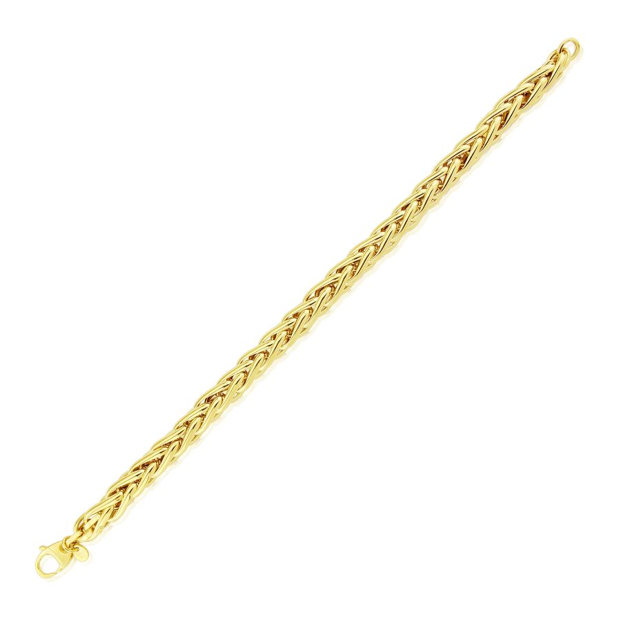 9ct Gold Chunky Palmier Bracelet