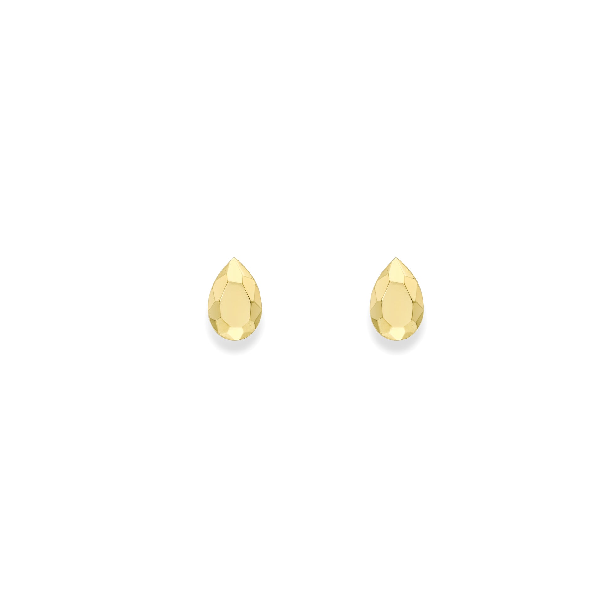 9ct Gold Sweet Faceted Stud Earrings | Pear - John Ross Jewellers