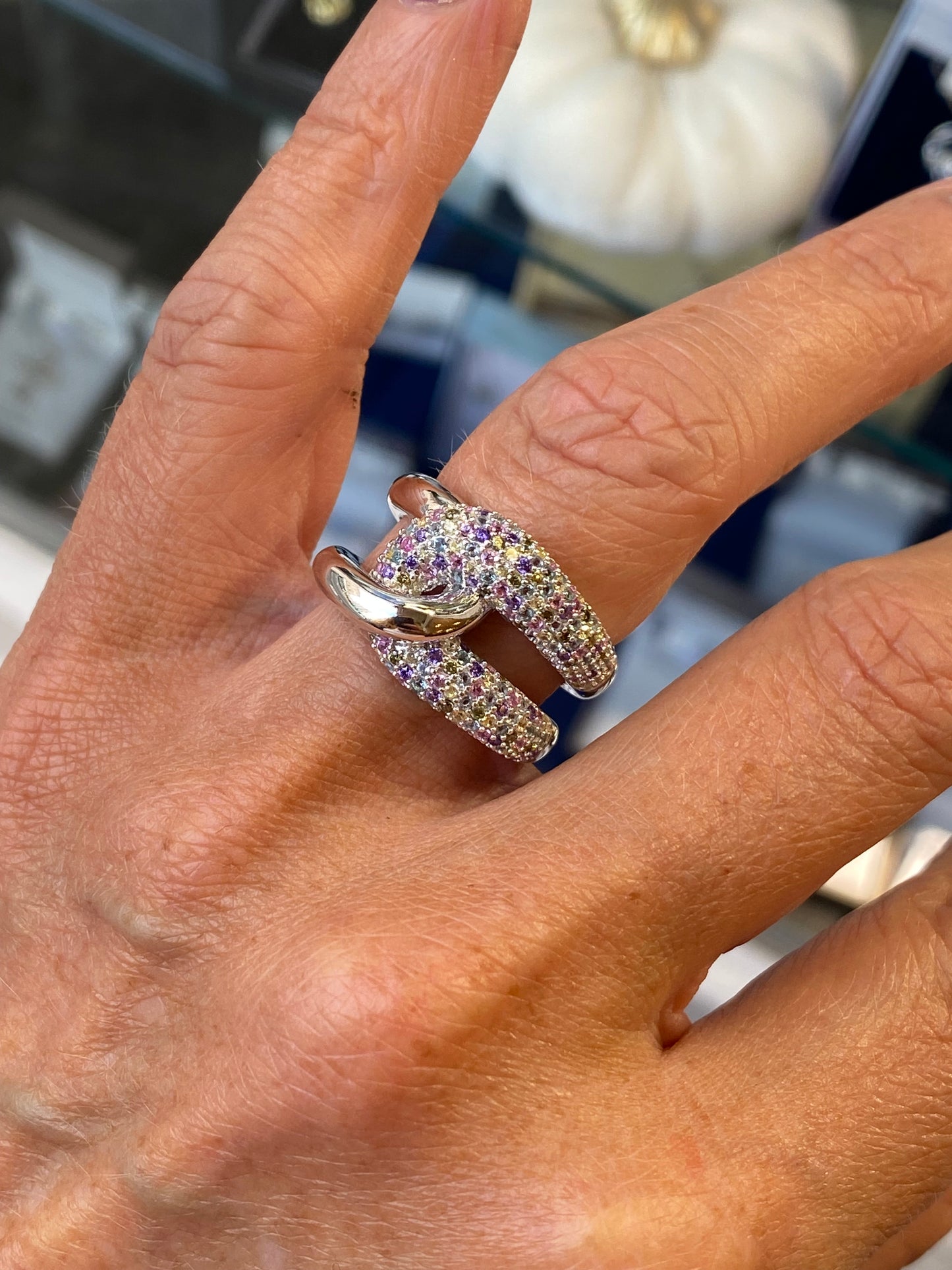 Silver Pastel Fusion Ring - John Ross Jewellers