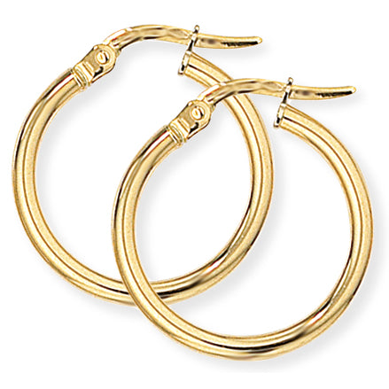 9ct Gold Classic Hoop Earrings - John Ross Jewellers