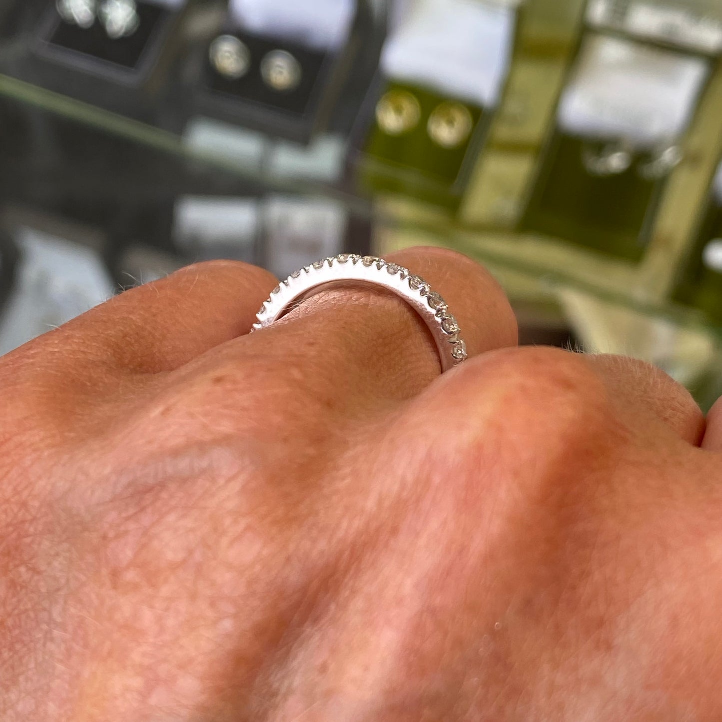 18ct White Gold Diamond Eternity Ring | 0.64ct - John Ross Jewellers