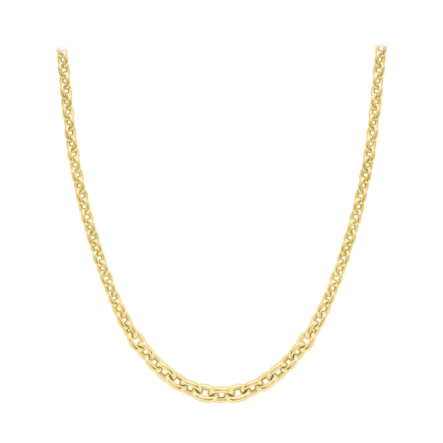 9ct Gold Chunky Link Necklace - John Ross Jewellers