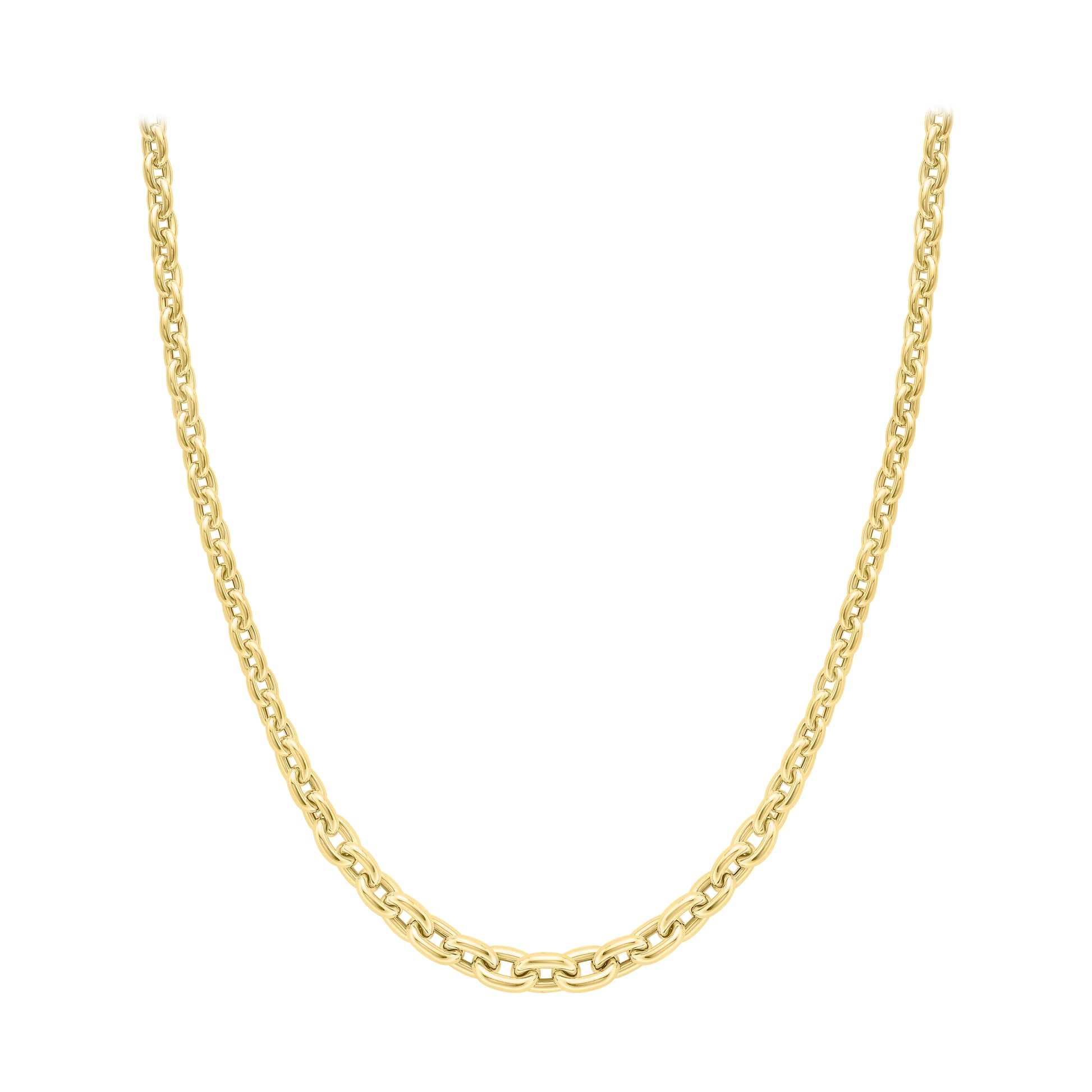 9ct Gold Chunky Link Necklace - John Ross Jewellers