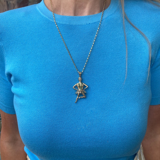 9ct Gold Stone Set Jester Pendant - John Ross Jewellers