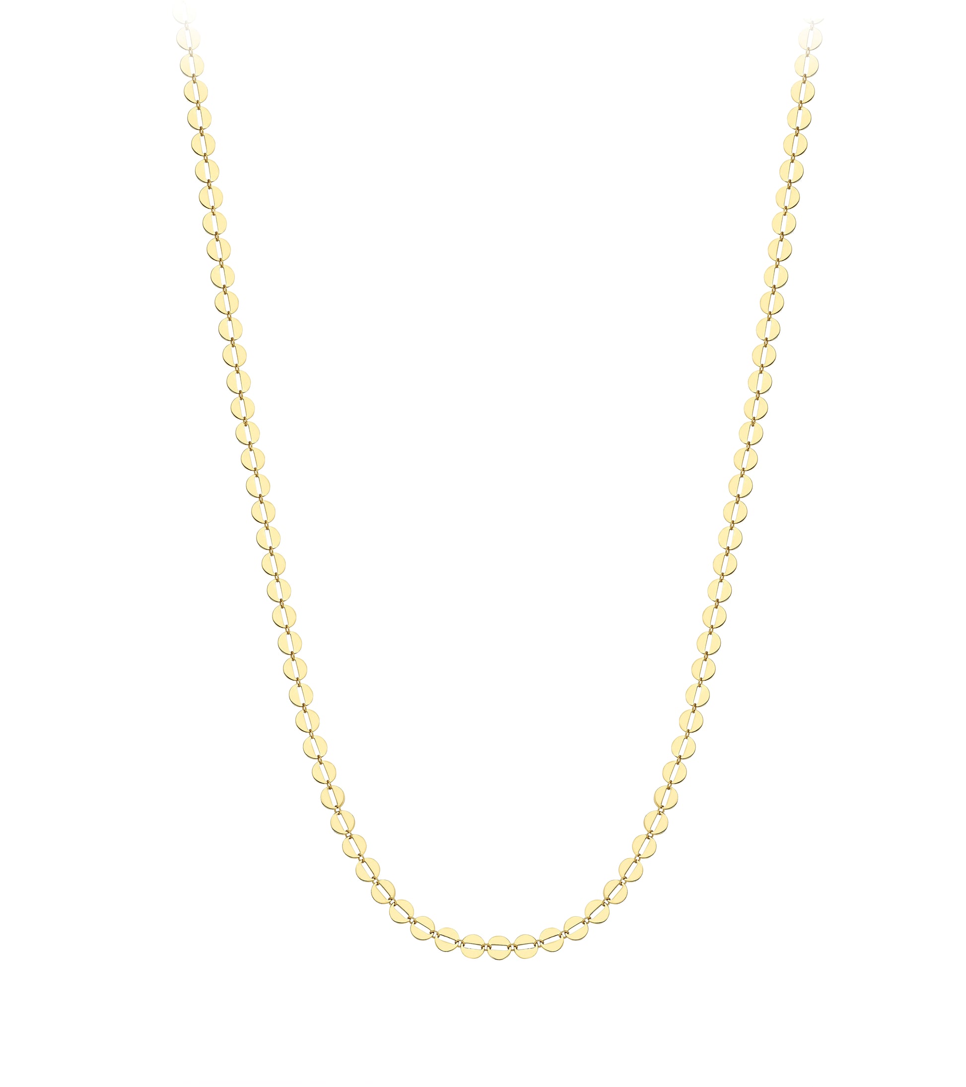 9ct Gold Modern Ovals Necklace - John Ross Jewellers