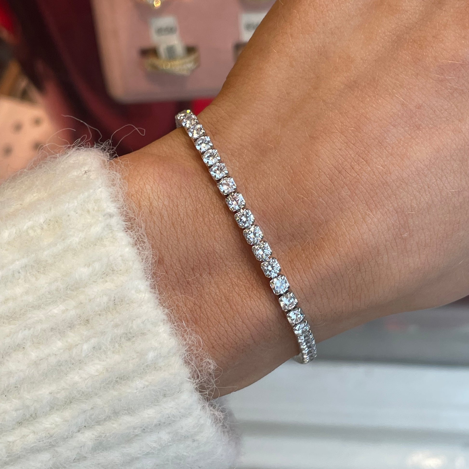 Silver 3mm CZ Tennis Bracelet | 18cm - John Ross Jewellers