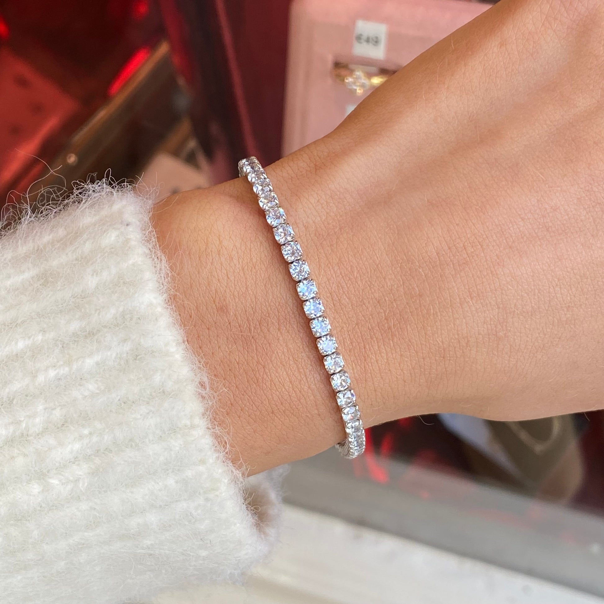 Silver 3mm CZ Tennis Bracelet | 16.5+3cm - John Ross Jewellers