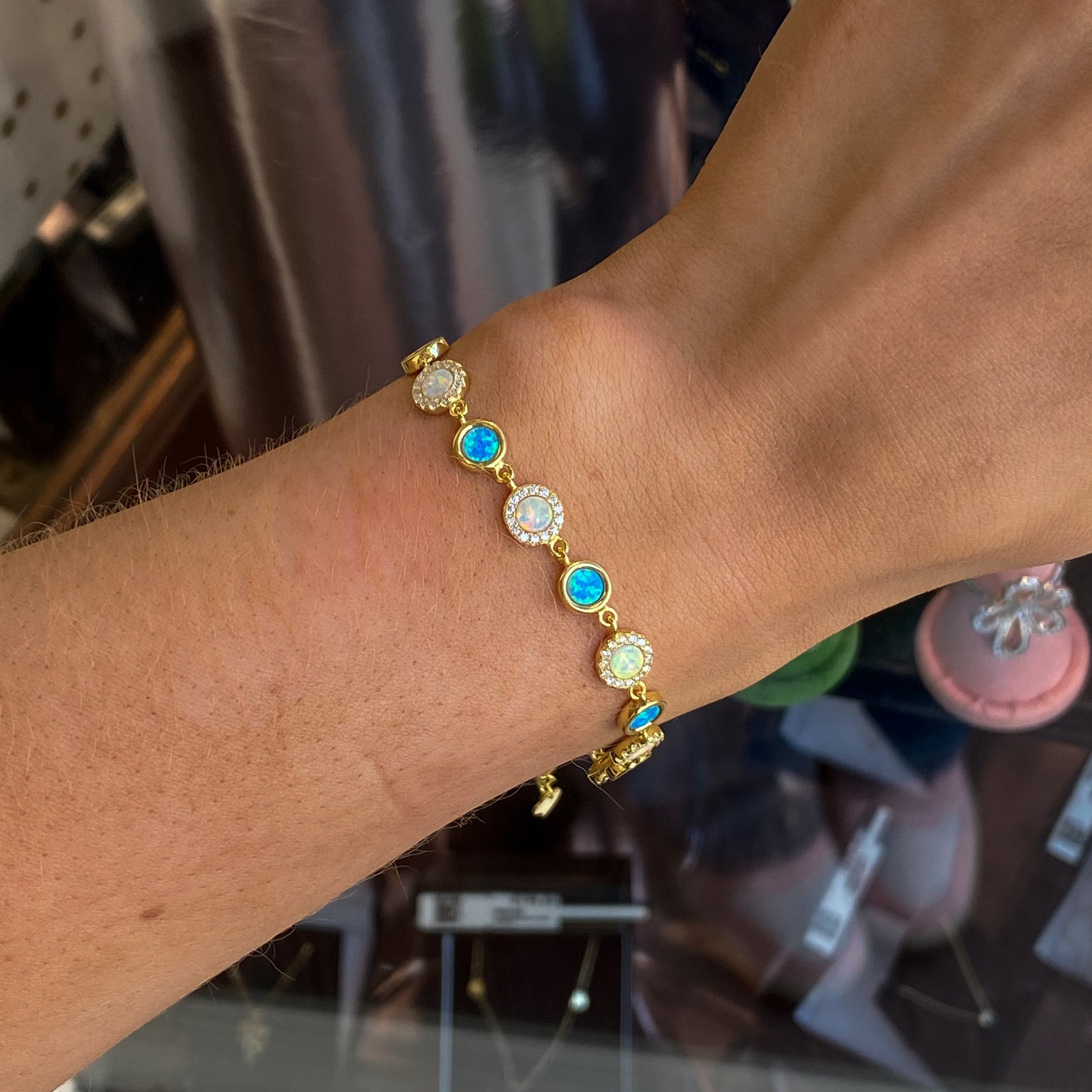 Sunshine Opalique & CZ Bracelet - John Ross Jewellers