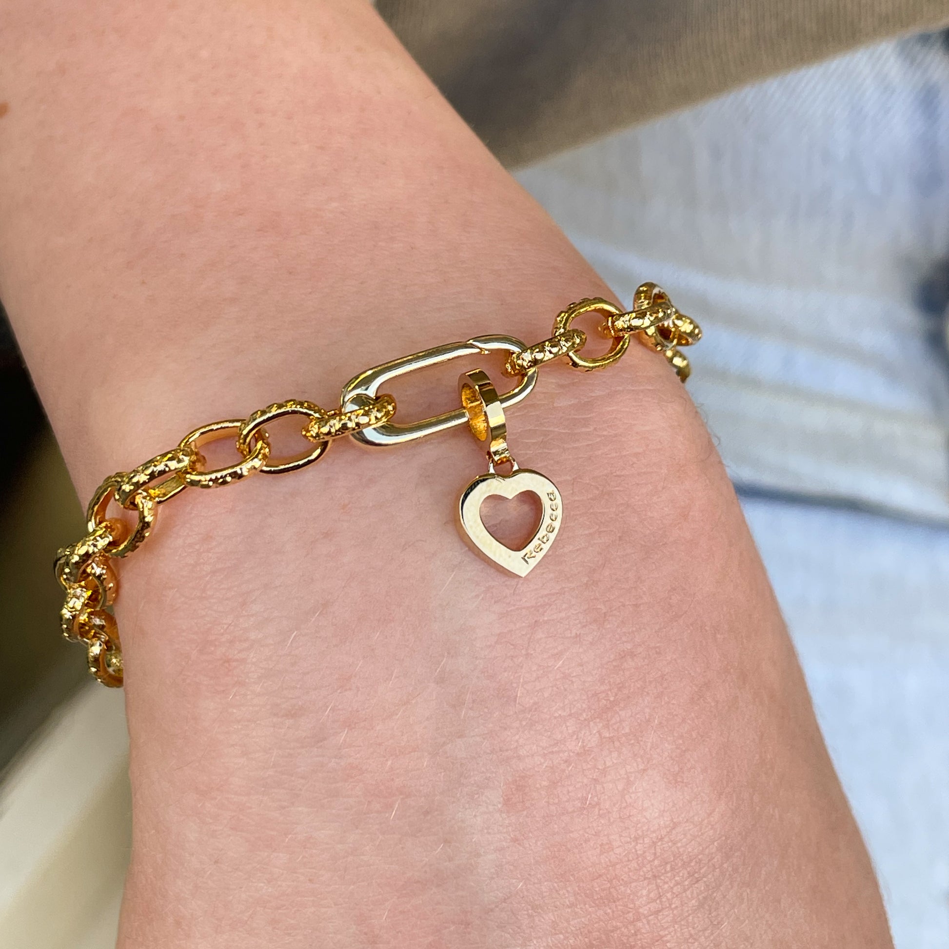 REBECCA MyWorld Charm - Gold | Heart - John Ross Jewellers