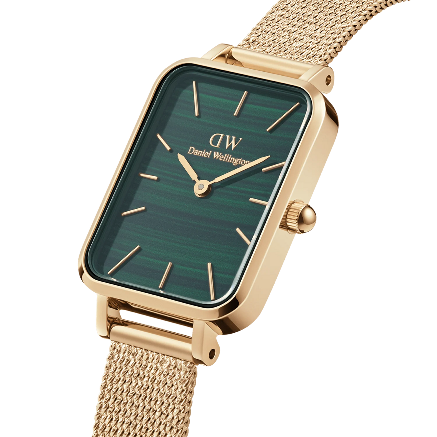 Daniel Wellington Watch Quadro Pressed Evergold | Green - John Ross Jewellers