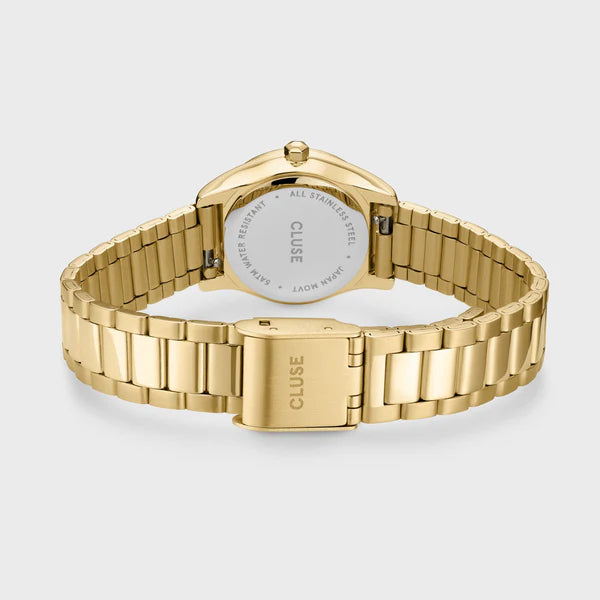 Gift Box Féroce Mini Watch Steel, Black & Chain Bracelet, Gold Colour
