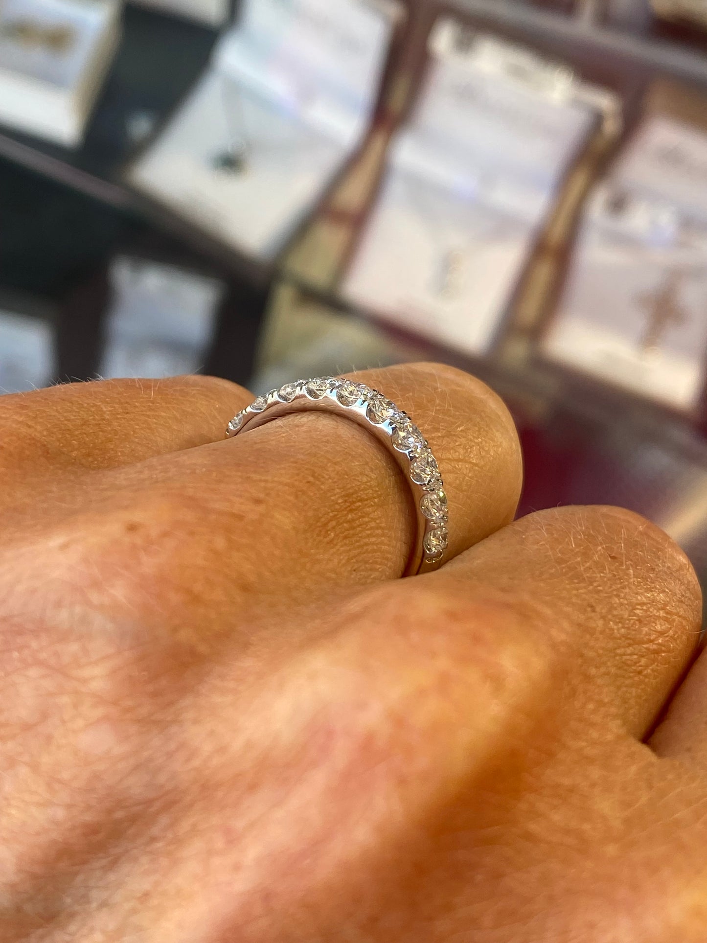 18ct Gold Eternity Ring | Lab Grown 1.03ct - John Ross Jewellers