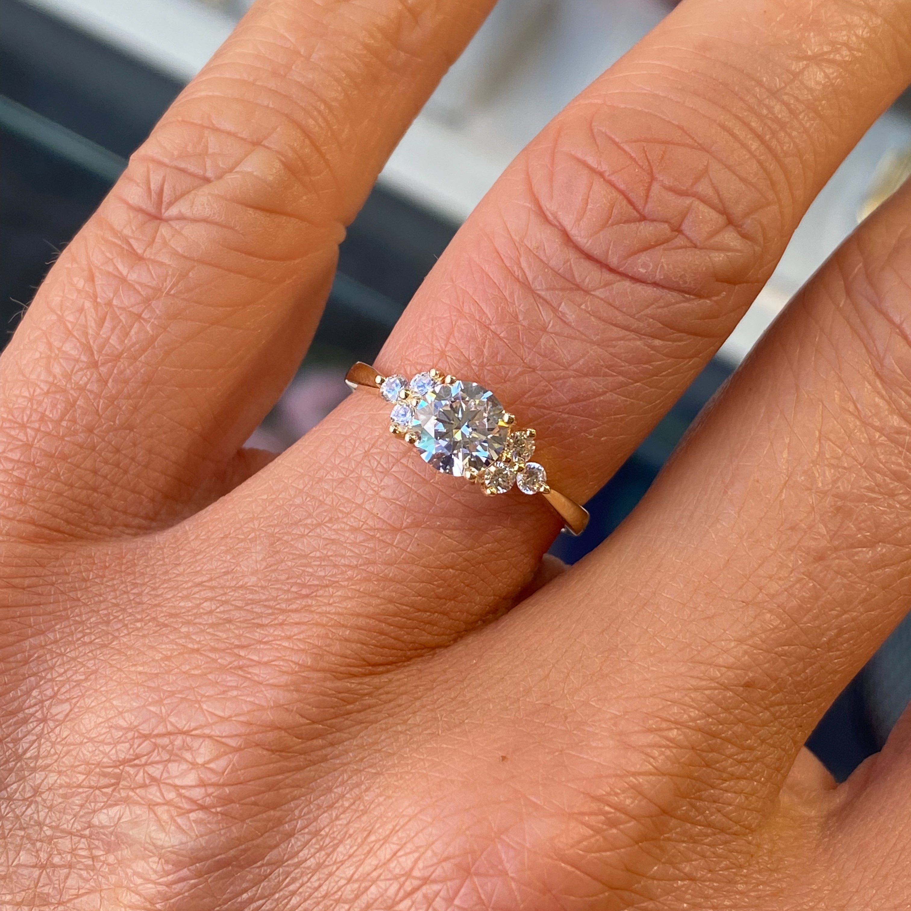 9ct Gold Trinity CZ Solitaire Ring | John Ross Jewellers