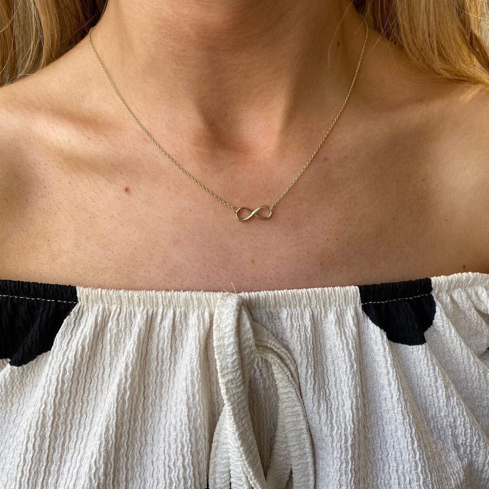 9ct Gold Infinity Necklace - John Ross Jewellers