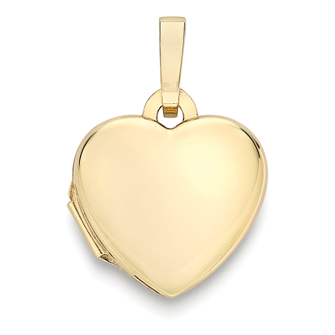 Locket And Chain 9ct Gold Simple Heart Locket and Chain | Small