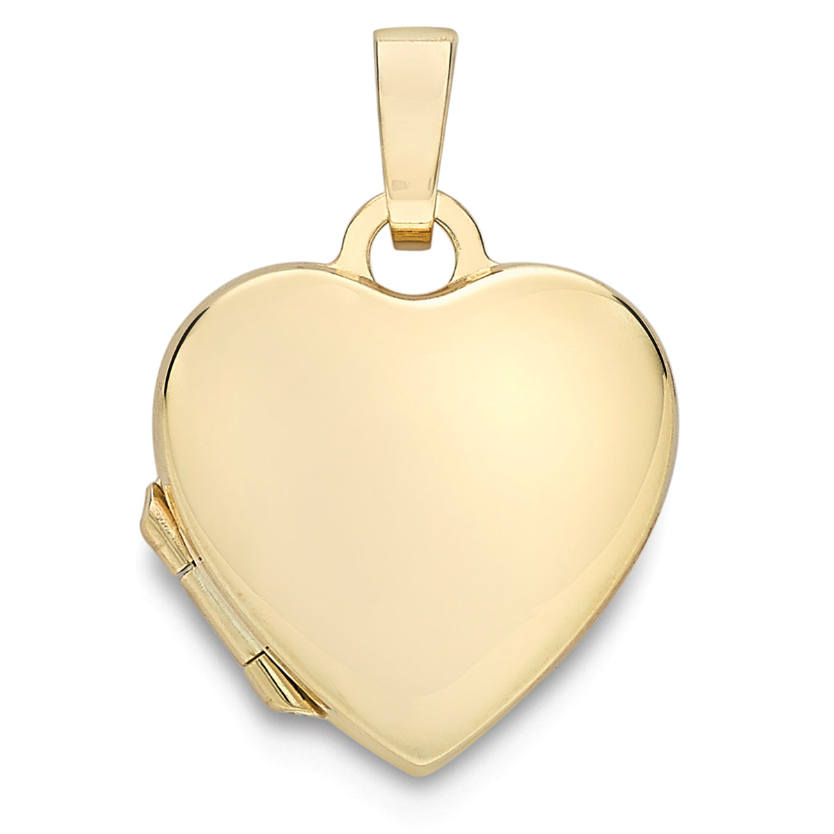 Locket And Chain 9ct Gold Simple Heart Locket and Chain | Medium