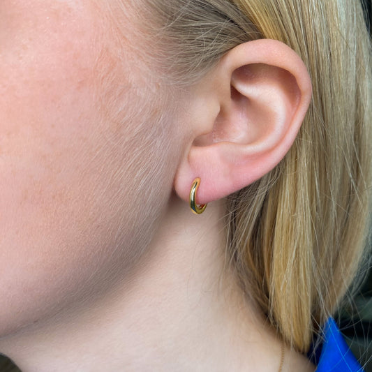 Sunshine Huggie Hoop Earrings | 14mm - John Ross Jewellers